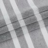 Homeroots 72 x 70 x 1 in. Silvery Gray & White Striped Shower Curtain 399766